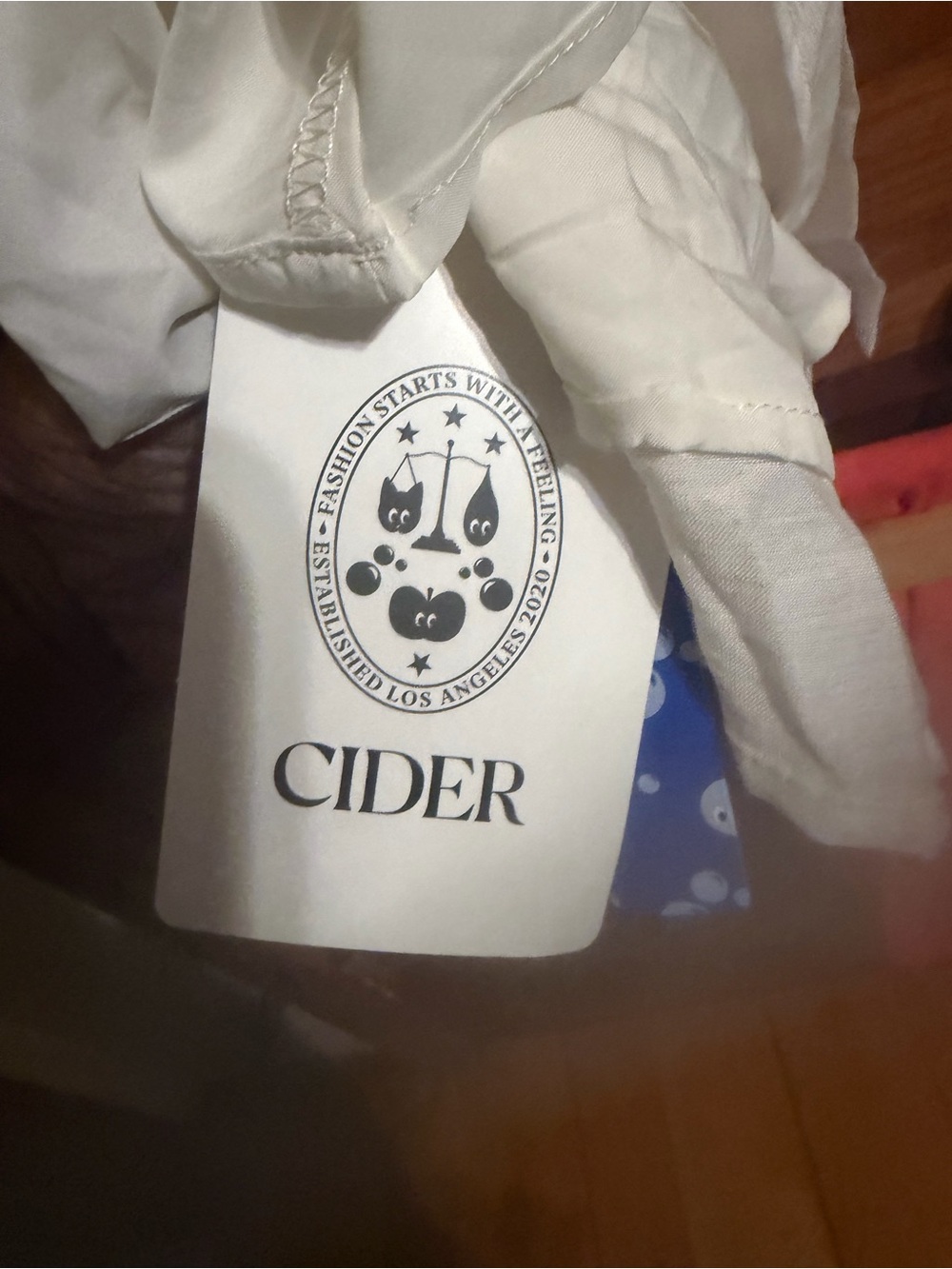 Cider Silky White Wrap Dress - Picture 6 of 7